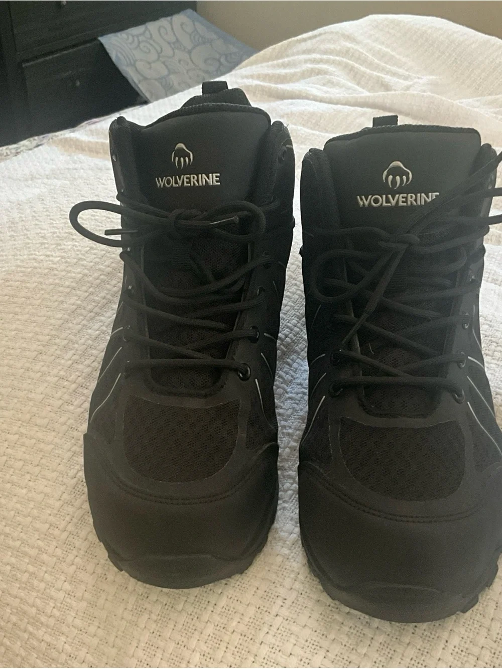 Wolverine Black Men’s Lace-Up Work/hiking Boots